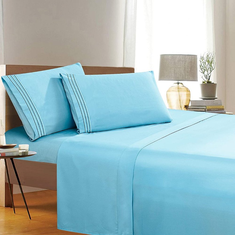 New 1500 Thread Count Wrinkle & Fade Resistant Quality 4-Piece - Picture 3 of 8